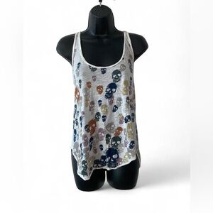ZADIG & VOLTAIRE SKULL PRINT TANK TOP